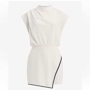 Express Cream Jumpsuit with Black Accent